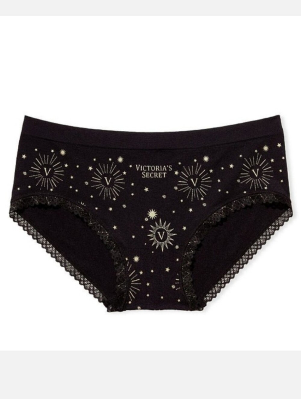 Victoria's secret bare seamless hiphugger very sexy panty BLACK MEDIUM